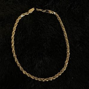 10k Gold rope bracelet. Sold